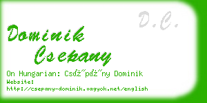 dominik csepany business card